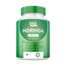 Load image into Gallery viewer, Pure Moringa Powder Capsules Of Nutrient-Rich Moringa - Natural Antioxidant Superfood - Promotes Energy, Skin Health, Gut Well-Being - With Essential Vitamins & Amino Acids 60 Count